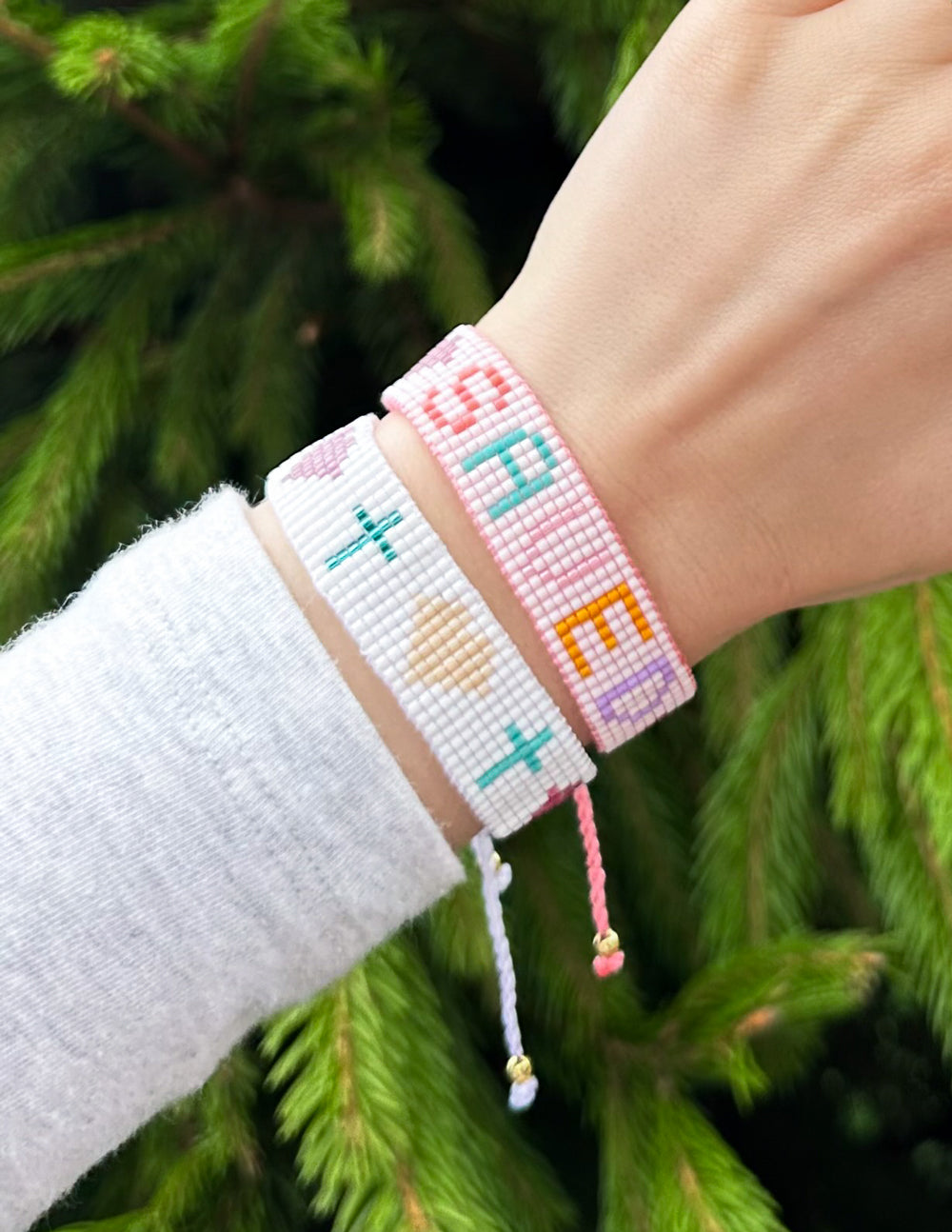 Saved Micro Bead String Bracelet